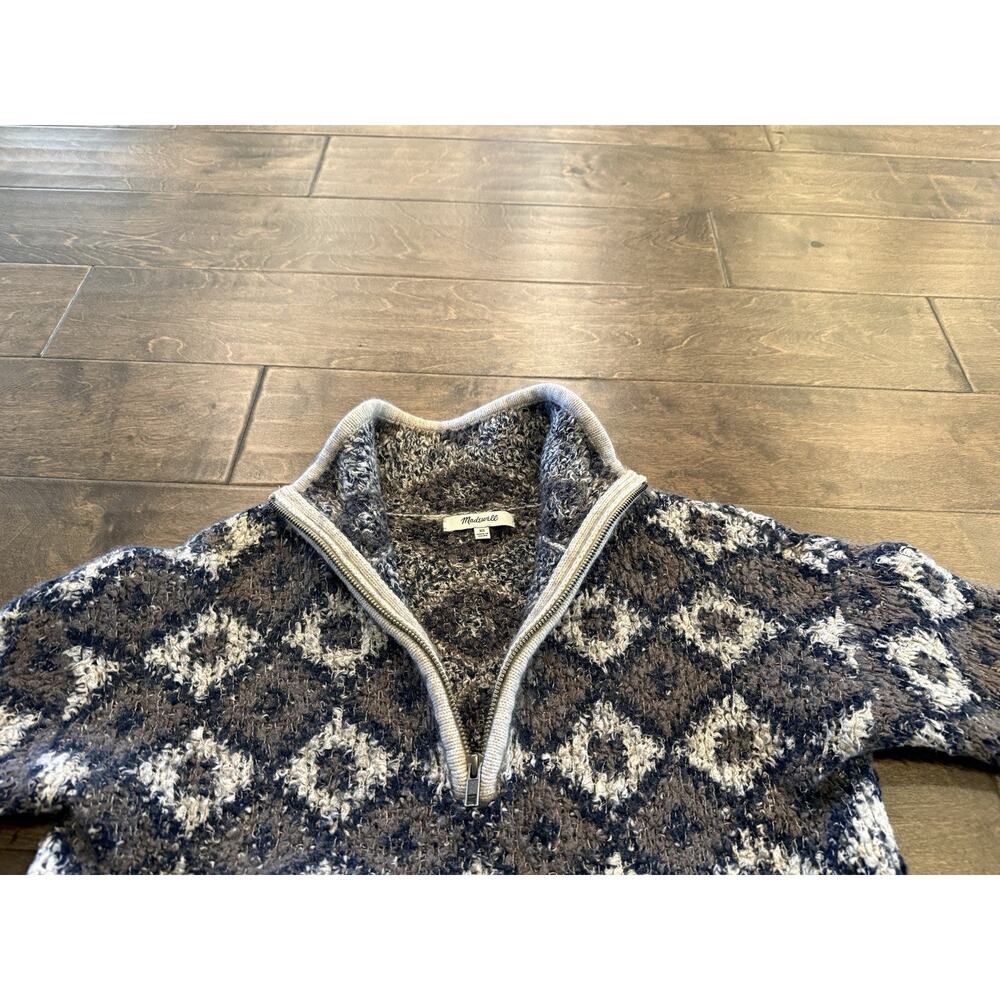 Madewell Womens Cloud Lining Half-Zip Long Sleeve Popover Sweater Size XS $118 - Picture 6 of 11